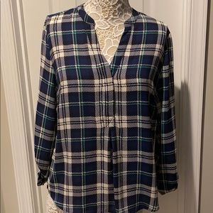 The Limited Women’s Plaid Tunic Blouse